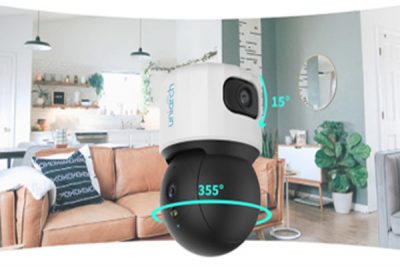 15° adjustable fixed lens and a 355° pan-tilt lens
